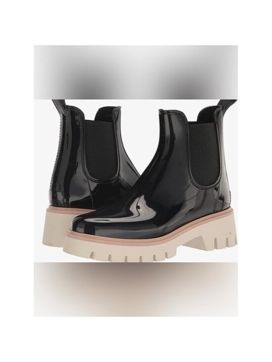 Dolce Vita Shoes - Dolce Vita women’s thunder Black Patent Chelsea Lug-Sole Ankle Boots size 9